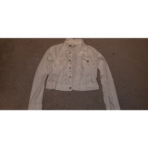 White denim jacket